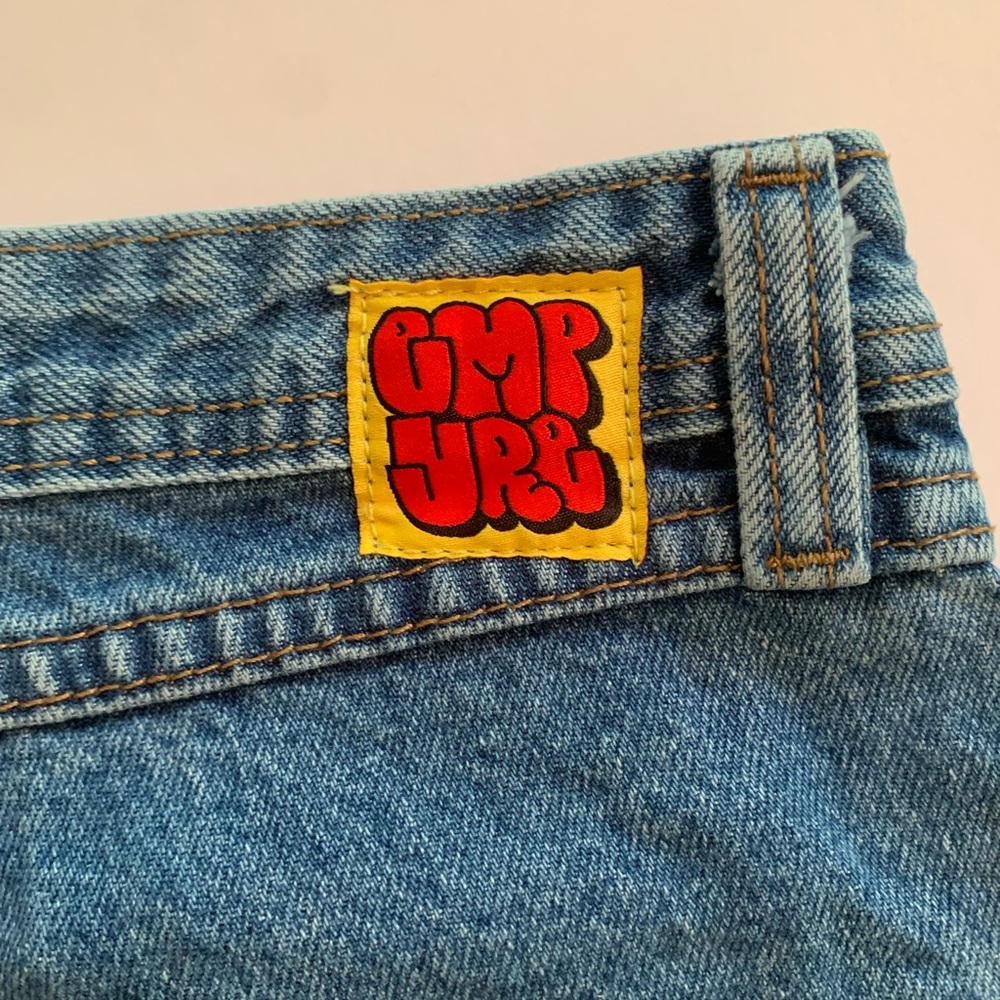 Empyre Light Blue Men's Jeans with Red Logo